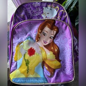 Disney Belle Purple and Yellow Backpack